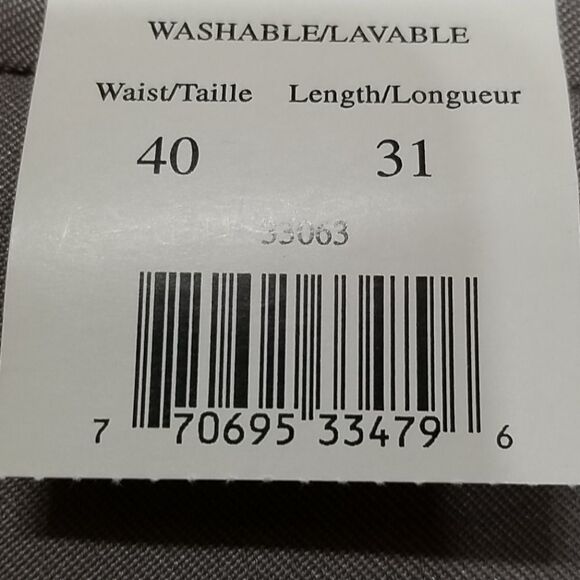 🎁5/$25 Simply Basic Pants Men's Size 40 Dress Tan Front and Rear Pockets NWT - Picture 10 of 10